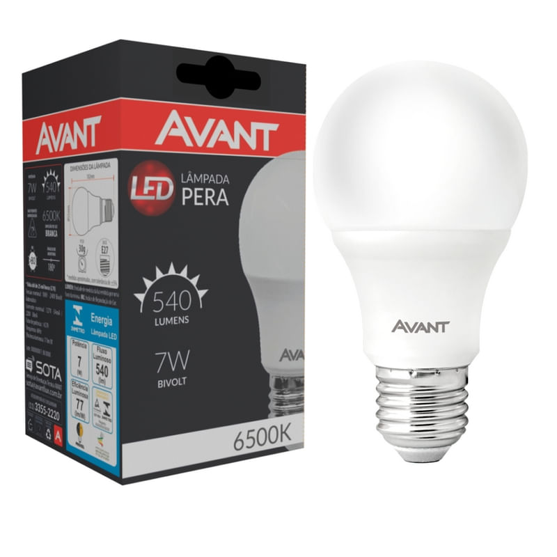 LAMPADA PERA LED 6500K 6W BIVOLT JC540 - CME Comercial Material Elétrico